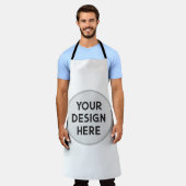 Aangepaste Schorten, uw ontwerp groot overal afdru Schort (Gedragen)