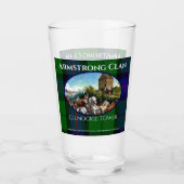 Aangepaste Schotse Armstrong Clan Gilnockie Painti Glas (Voorkant)