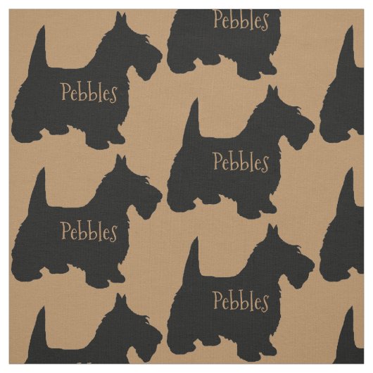 Aangepaste Schotse Terrier Dog Fabric Stof (Swatch)