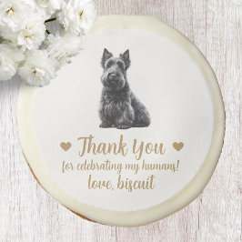 Aangepaste Schotse Terrier Hond Trouwsuiker Cookie