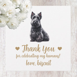 Aangepaste Schotse Terrier Hond Wedding Favoriete  Bedankjes Labels