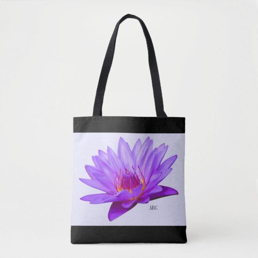 Aangepaste schouderriem Tas lavender Paars water L (Voorkant)