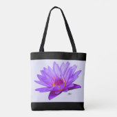 Aangepaste schouderriem Tas lavender Paars water L (Achterkant)