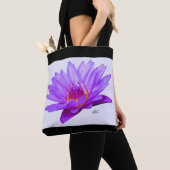 Aangepaste schouderriem Tas lavender Paars water L (Dichtbij)