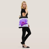 Aangepaste schouderriem Tas lavender Paars water L (Op model)