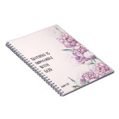 AANGEPASTE Schrift vers Luke 1:37 - Gebedsjournaal Notitieboek (Rechterzijde)