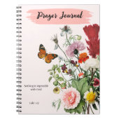 AANGEPASTE Schrift Verse Luke 1:37 - Gebedsjournaa Notitieboek (Voorkant)