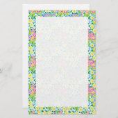 Aangepaste schrijfbenodigdheden, laptop, primroze briefpapier (Voorkant / Achterkant)