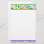 Aangepaste schrijfbenodigdheden, laptop, primroze briefpapier (Voorkant / Achterkant)