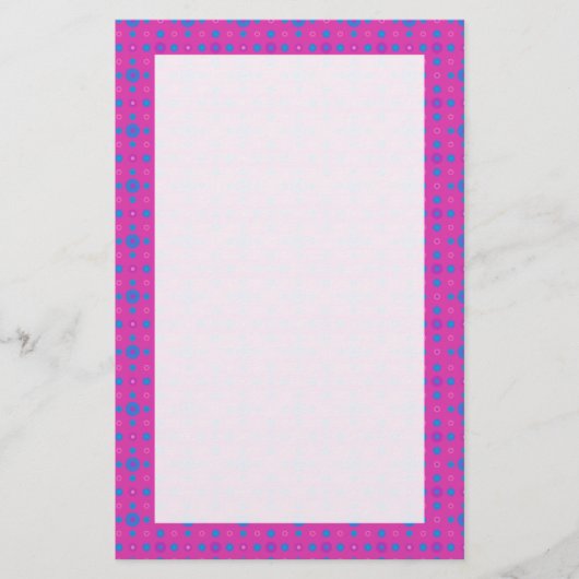 Aangepaste schrijfbenodigdheden, magenta magenta,  briefpapier (Voorkant)