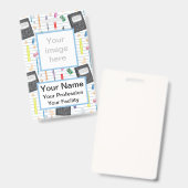 Aangepaste schrijfbenodigdheden - Schoolserie-badg Badge (Voor- en achterkant)