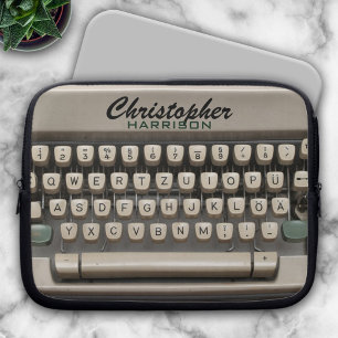 Aangepaste  schrijfmachine laptop sleeve