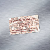 Aangepaste schroot metaal ijzer recyclers magnetisch visitekaartje (Voorbeeld)