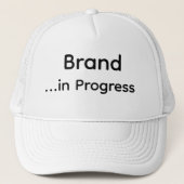 Aangepaste Schuim Trucker Hoed, Wit en Zwart Pet (Voorkant)