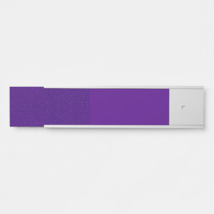 Aangepaste schuivende tweetonige Paarse & Witte Na Deurbordje