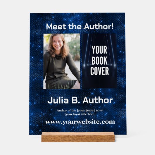 Aangepaste Sci-Fi Book Signing met Stand Acryl Bord (Voorkant)