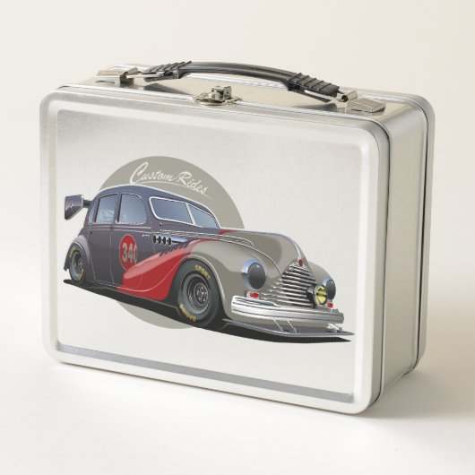 Aangepaste sci-fi retro raceauto (Voorkant)