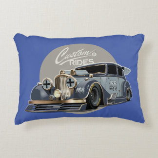 Aangepaste sci-fi retro raceauto accent kussen