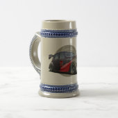 Aangepaste sci-fi retro raceauto bierpul (Voorkant links)