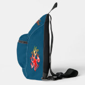 Aangepaste sci-fi retro raceauto sling bag (Rechts)