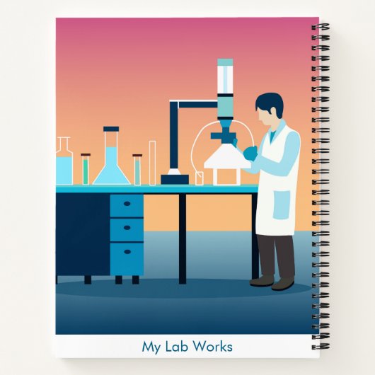 Aangepaste Science Lab Student Notitieboek (Achterkant)