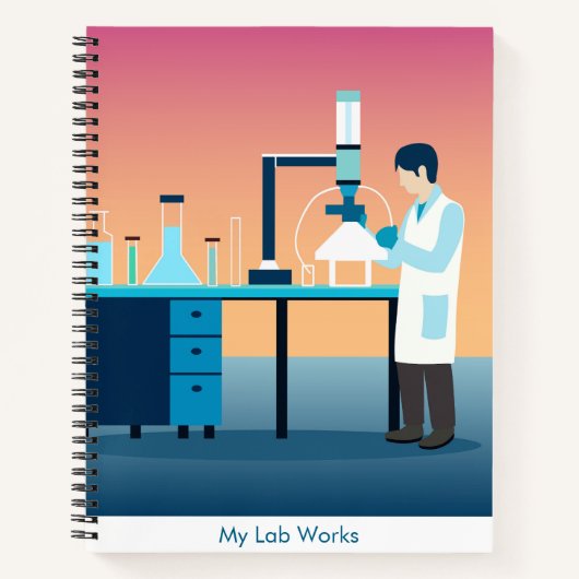 Aangepaste Science Lab Student Notitieboek (Voorkant)