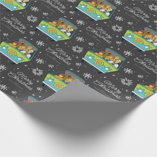 Aangepaste Scooby-Doo-kerstsnowflake Cadeaupapier (Hoek)