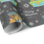Aangepaste Scooby-Doo-kerstsnowflake Cadeaupapier (Rol Hoek)