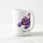 Aangepaste Scorpio Celestial Zodiac Sticker -Cadea Koffiemok (Voorkant rechts)