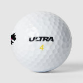 Aangepaste Scottie Dog Golfbal Set Monogram Roze Golfballen (Logo)