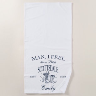 Aangepaste Scottsdale Bachelorette Moderne Strandl Strandlaken