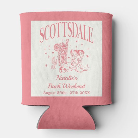 Aangepaste Scottsdale vrijgezellenfeest bruidsmeis Blikjeskoeler (Achterkant)