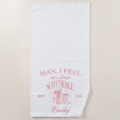 Aangepaste Scottsdale vrijgezellenfeest moderne st Strandlaken (Voorkant)