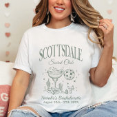 Aangepaste Scottsdale vrijgezellenfeest Social Clu T-shirt