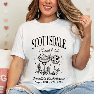 Aangepaste Scottsdale vrijgezellenfeest sociale cl T-shirt