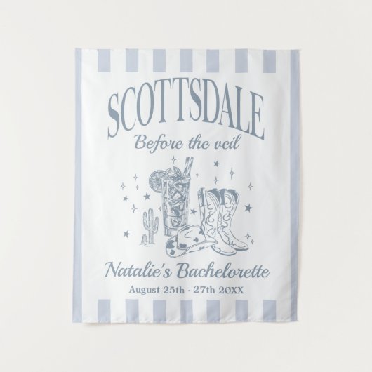 Aangepaste Scottsdale vrijgezellenfeest voor de sl Wandkleed (Voorkant)