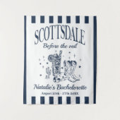 Aangepaste Scottsdale vrijgezellenfeest voor de sl Wandkleed (Voorkant)