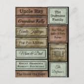 Aangepaste scrapbook-labels briefkaart (Voorkant)