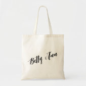 Aangepaste Script Canvas tas - Betty Ann (Voorkant)