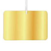 Aangepaste Script Monogram Faux Gold-Sjabloon Luchtverfrisser (Achterkant)