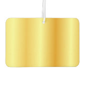 Aangepaste Script Monogram Faux Gold-Sjabloon Luchtverfrisser (Achterkant)