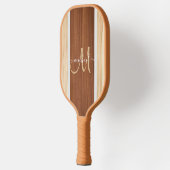 Aangepaste Script Name Calligraphy Monogram rustic Pickleball Paddle (Links)