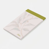 Aangepaste script natuurlijke groen rand Waterverf Post-it® Notes (Schuin)