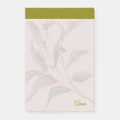 Aangepaste script natuurlijke groen rand Waterverf Post-it® Notes (Voorkant)