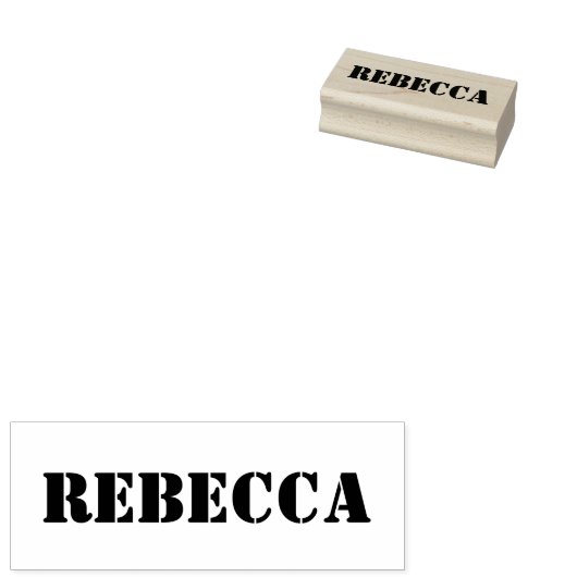 Aangepaste script stencil serif handtekening naam  rubberstempel (Gestempeld)