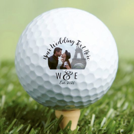 Aangepaste Script Tekst Golf Ball Wedding Favoriet Golfballen