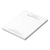 Aangepaste script typografie | Van het bureau van Notitieblok (Linkerzijde)