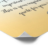 Aangepaste scriptcursus voor aangepaste citaten vo poster (Hoek)