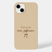 Aangepaste scriptnaam bruid verlovingsaankondiging Case-Mate iPhone case (Achterkant)
