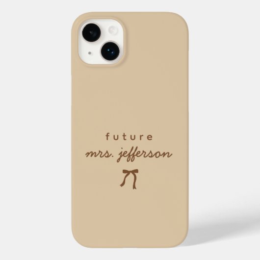 Aangepaste scriptnaam bruid verlovingsaankondiging Case-Mate iPhone case (Achterkant)